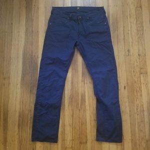 Lee Men's Cotton Daren Pants Dark Blue  | W34  L32